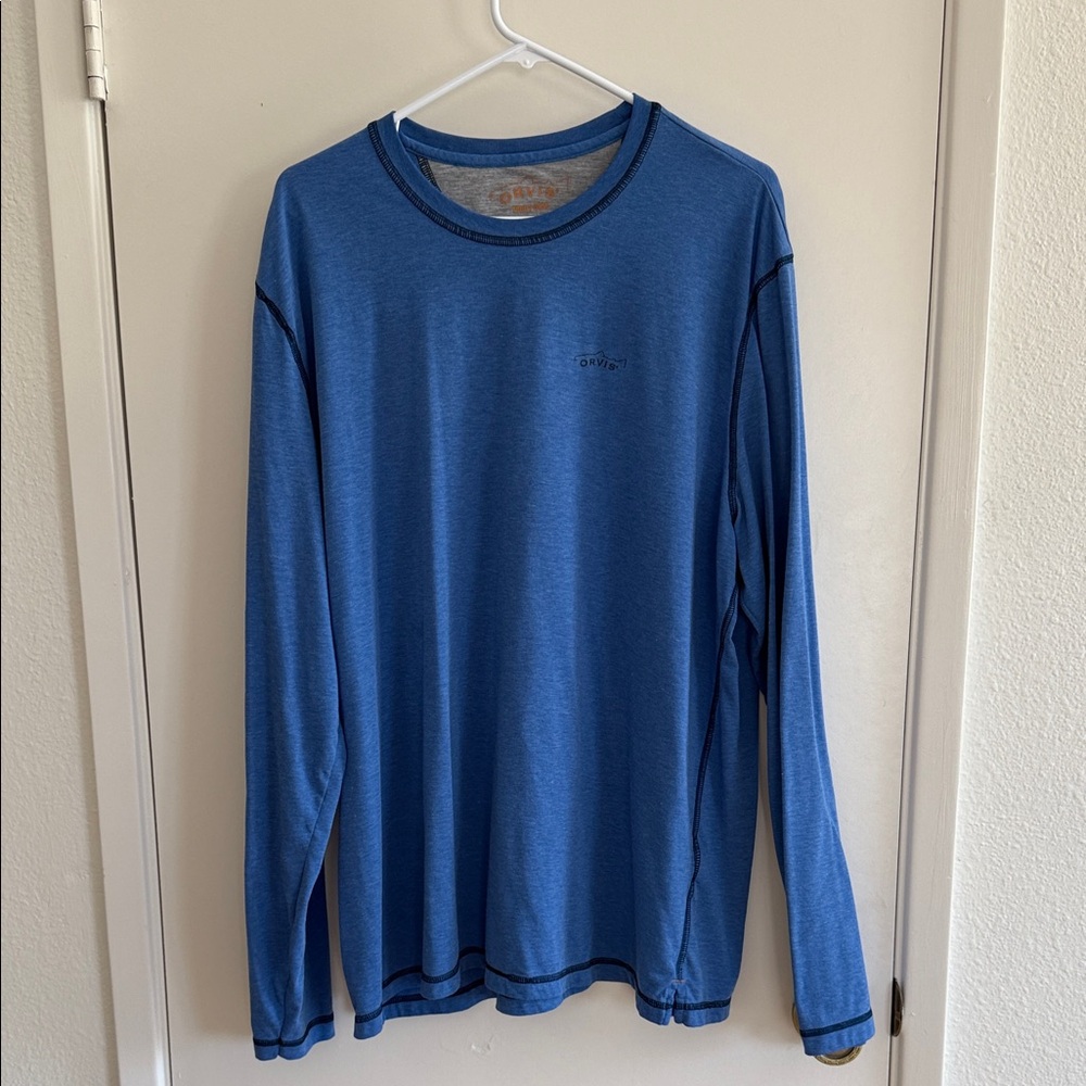 Orvis Men's Royal Blue Trout Bum Long Sleeve Tee